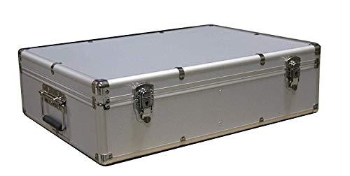 Hongwa New MegaDisc 1000 CD DVD Silver Aluminum Media Storage Case Mess-Free Holder Box with Sleeves without hanger