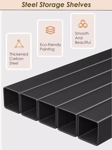 SRNSAEB SRNSAEB 3/4/5-Tier Movable Wire Shelving Unit Storage Rack, Large Capacity Kitchen/Bakery/Convenience Store Storage Shelf Organizer, Supermarket Display Rack (Color : Black, Size : 4-Tier)
