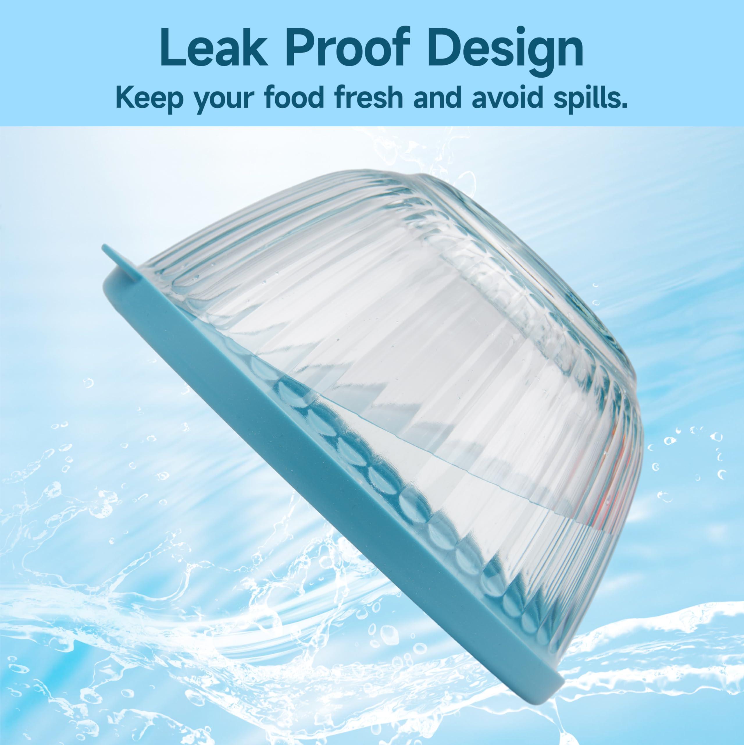 Purekra 1 Pack Silicone Replacement Lids Only Fit for Pyrex 7404-S 4.5 Quart Sculpted Clear & Sculpted Tinted Glass Mixing Bowls, Extra Large Size Silicone Covers, Dishwasher & Microwave Safe