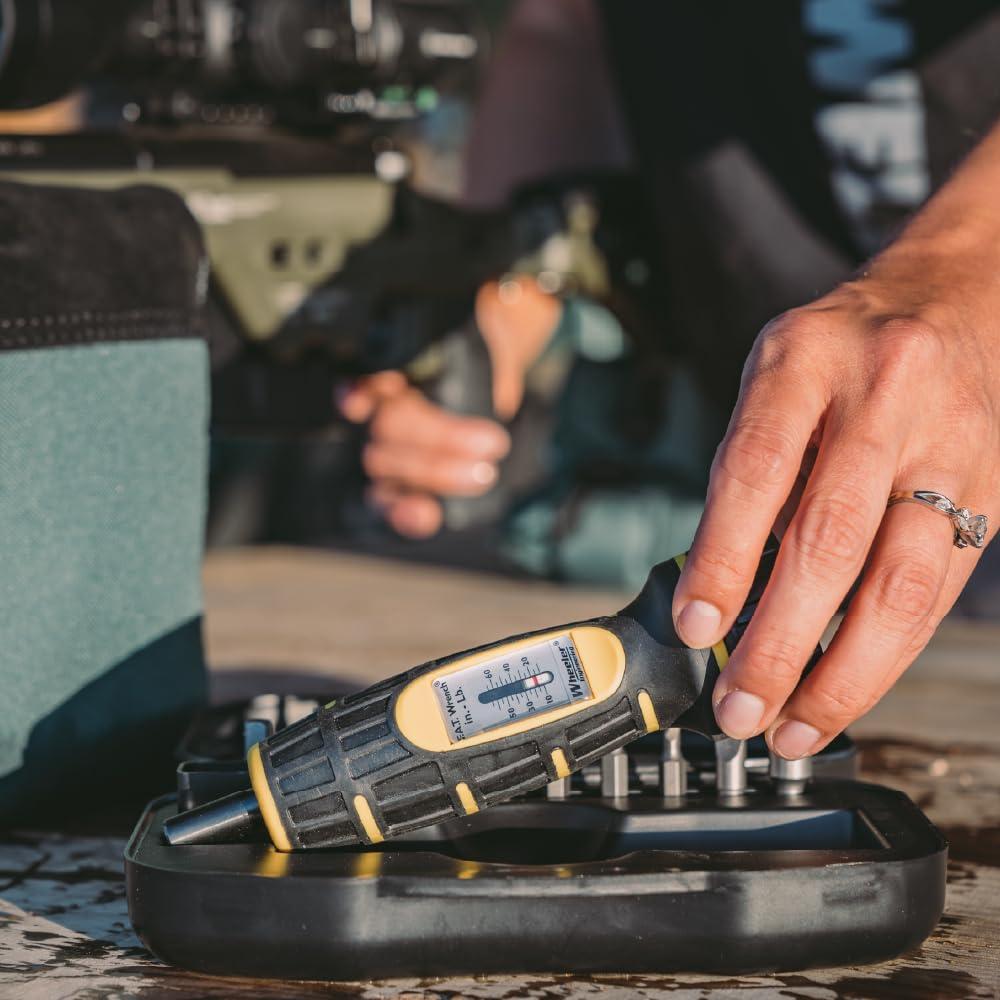 Wheeler Wheeler Manual Firearms Accurizing Torque Wrench with Inch/Pounds Measurement, Bits and Storage Case for Scope Mounting, Gunsmithing and Maintenance