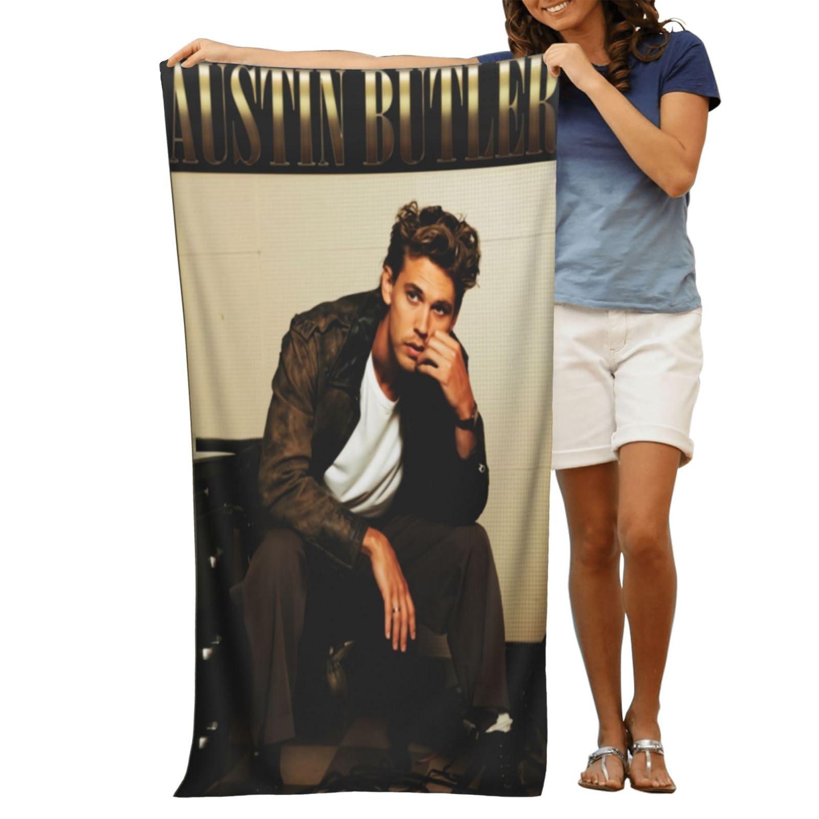 Windsorchef Windsorchef Austin Butler Beach Towel Portable Lightweight Towels for Travel Pool Yoga Camping Sport 32 X 52 Inches White