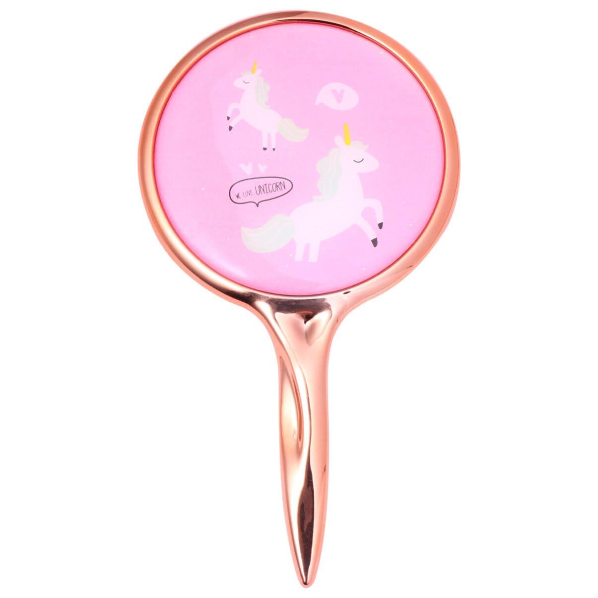 SOLUSTRE SOLUSTRE Handheld Vanity Mirror Compact Hand Mirrors with Handle Beauty Mirrors Hairdressing Hand Mirror Pocket Mirror Small Handheld Mirror Makeup Mirror Small Mirror Travel Portable