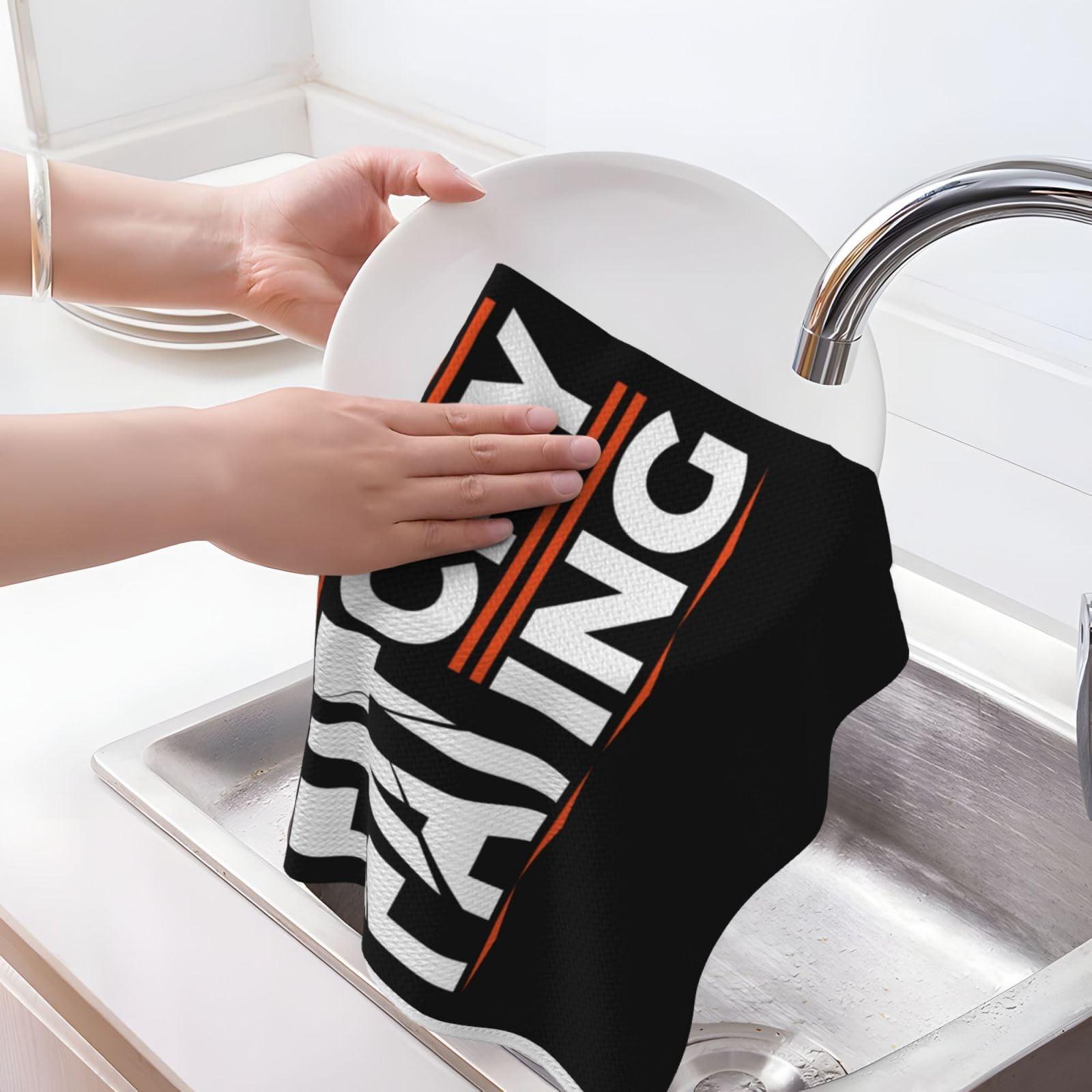 SDFRTG SDFRTG Sweat is Just Fat Cry Ing Kitchen Towels 16x26 Inch Dish Towels for Kitchen Super Soft Absorbent Cleaning Cloths Reusable Hand Towels Tea Towels