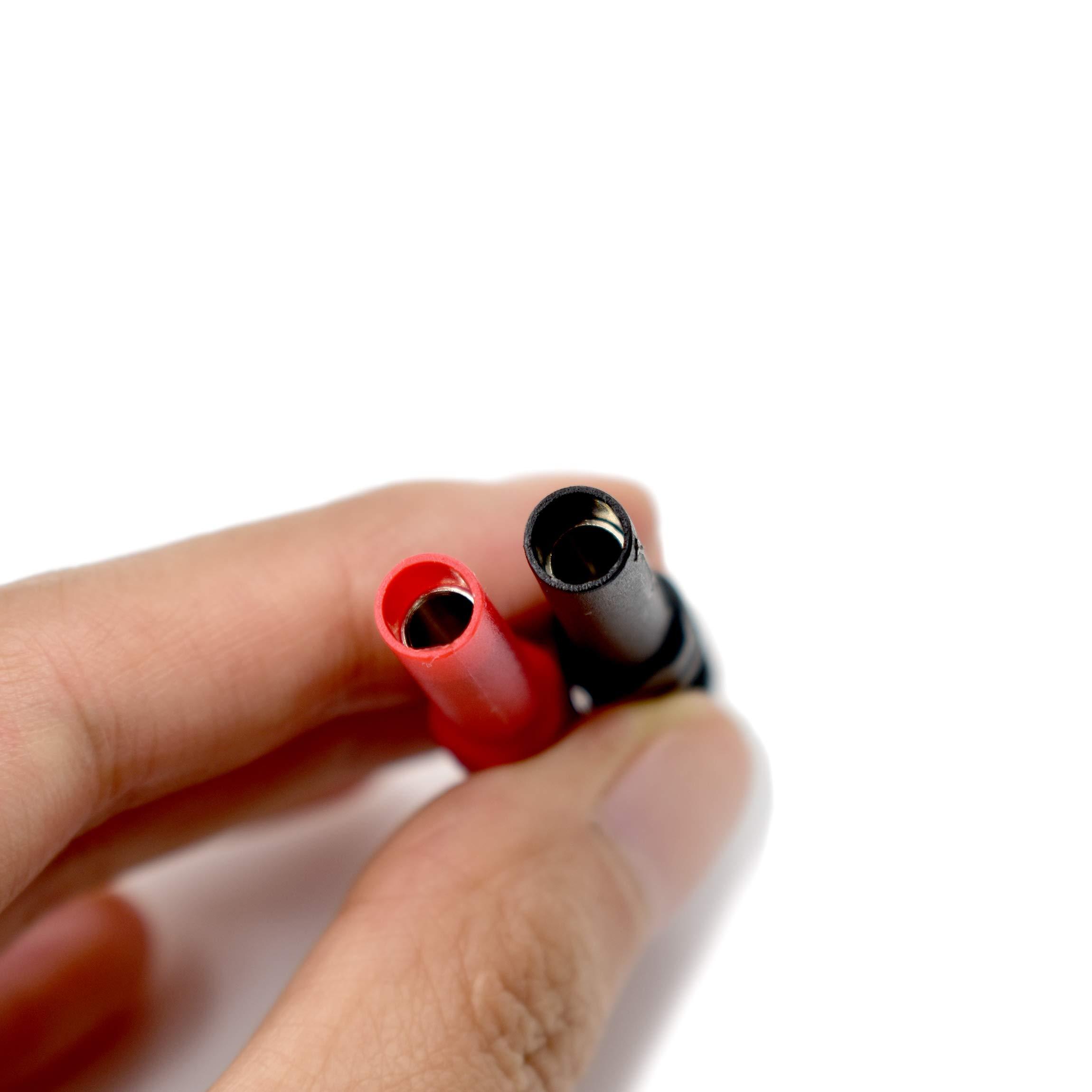 zhenyu 10Pcs Brass Insulated Safety Shrouded 4mm Female Banana Plug Jack Socket Solder Cable Connector