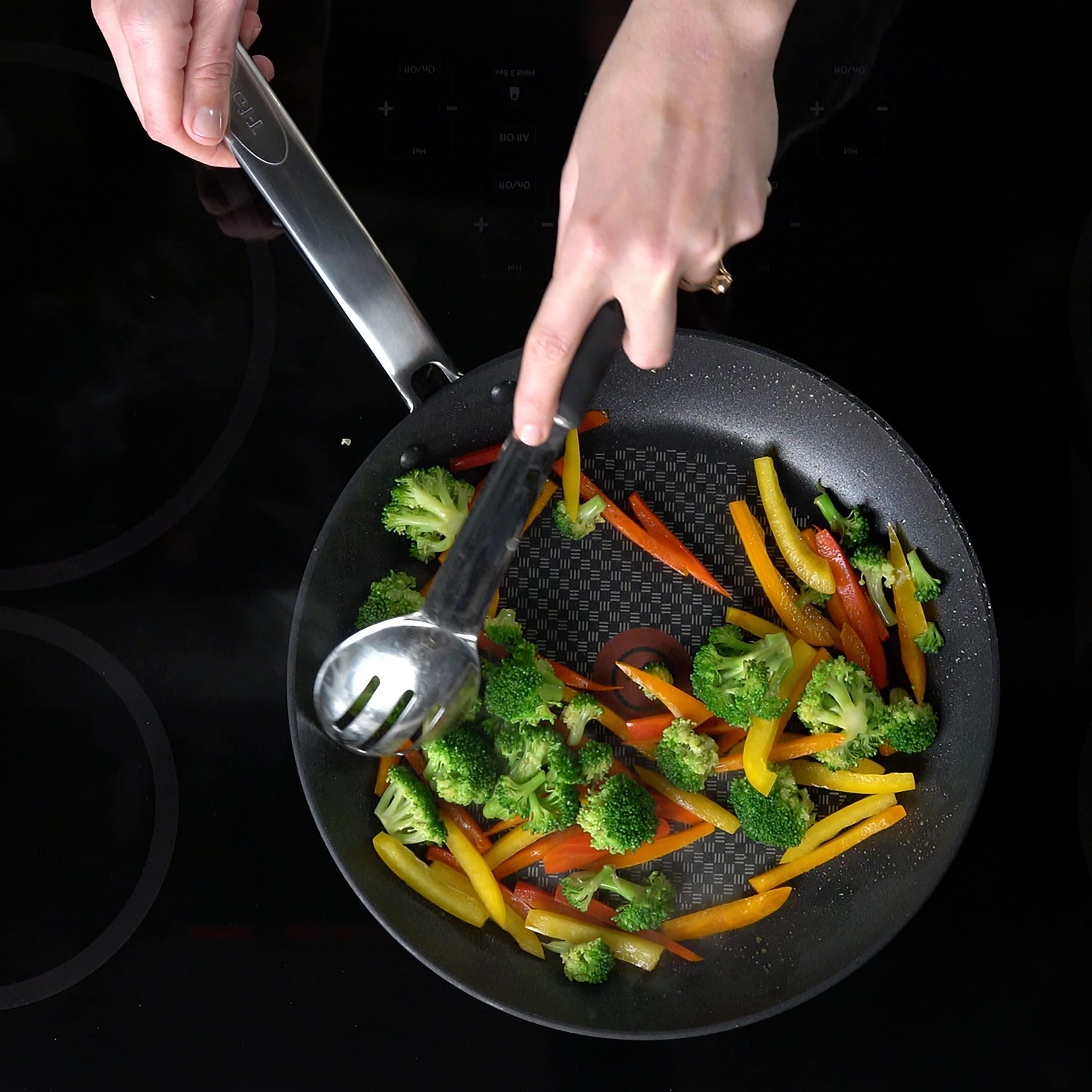 T-fal T-fal ProGrade Nonstick Fry Pan 12 Inch Induction Oven Broiler Safe 500F Cookware, Pots and Pans, Dishwasher Safe Black