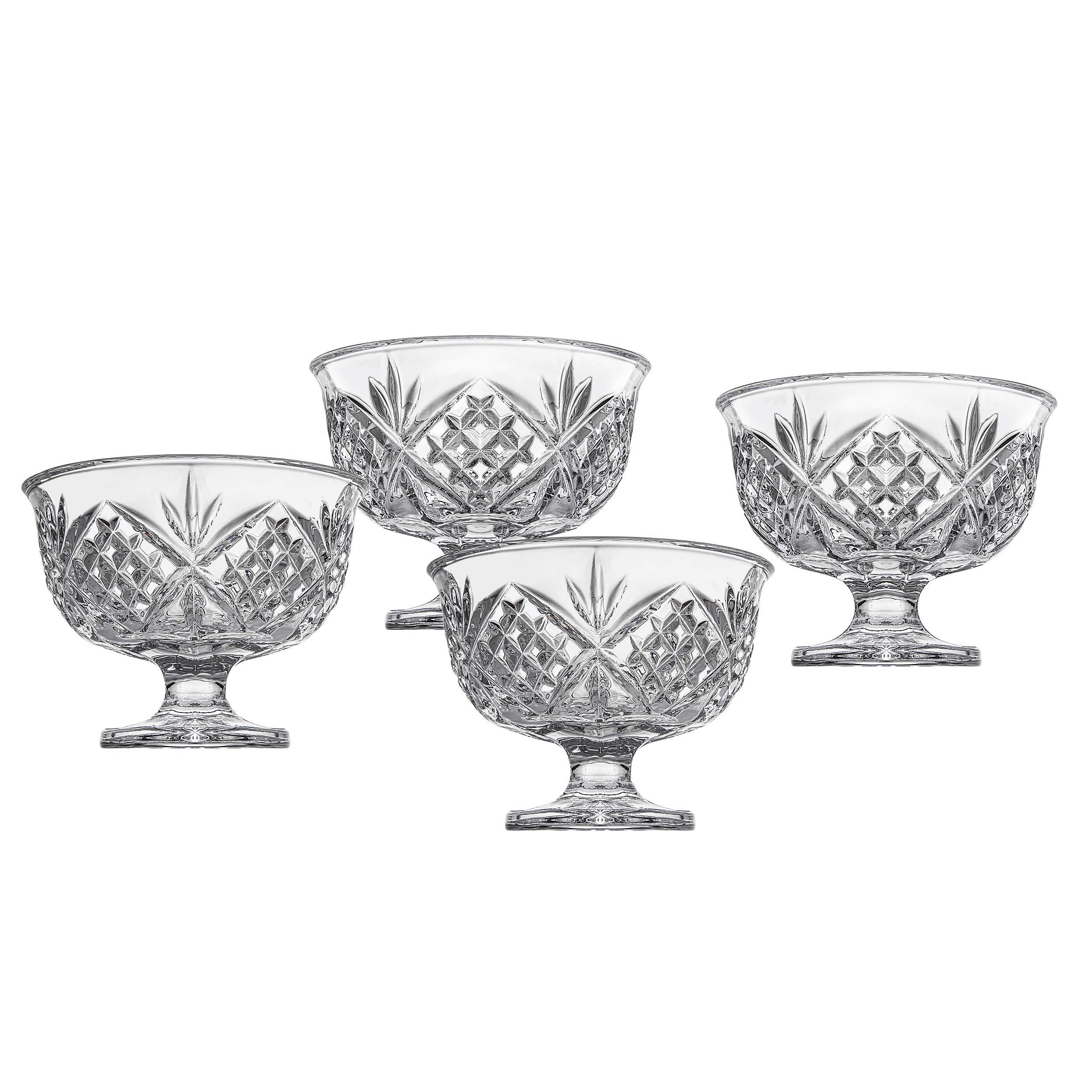 Godinger Godinger Dessert Bowls, Ice Cream Bowls, Serving Bowls - Dublin Collection, Set of 4
