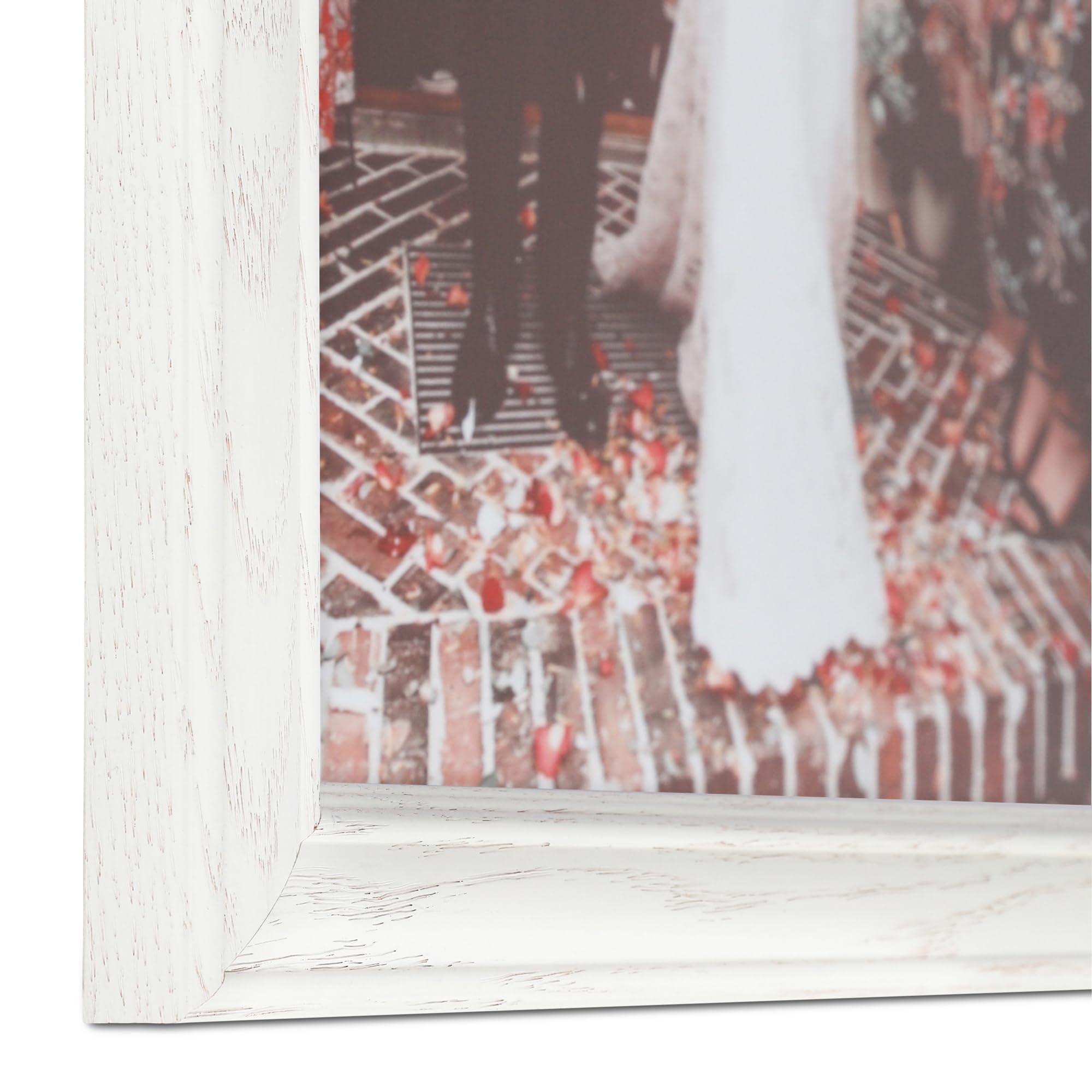 ArtToFrames ArtToFrames 19x25 Inch White Picture Frame, This 1.25 Inch Custom Wood Poster Frame is White - Comes with Foam Backing 3/16 inch and Regular Acrylic (FBPL0151-59504-475-19x25)