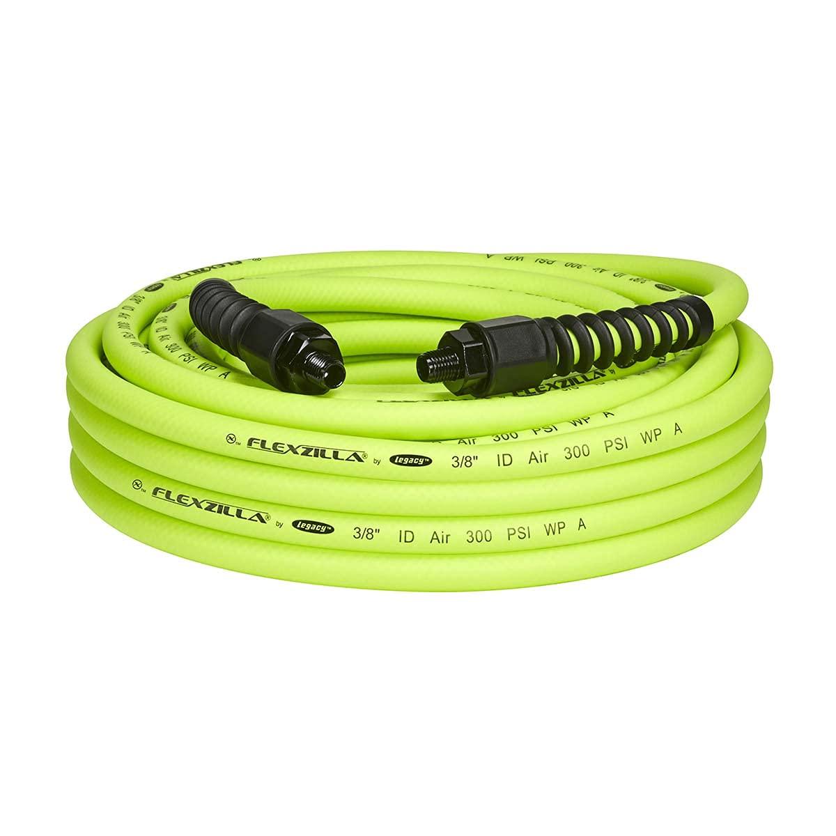 Flexzilla Flexzilla Pro Air Hose, 3/8 in. x 50 ft., Heavy Duty, Lightweight, Hybrid, ZillaGreen - HFZP3850YW2