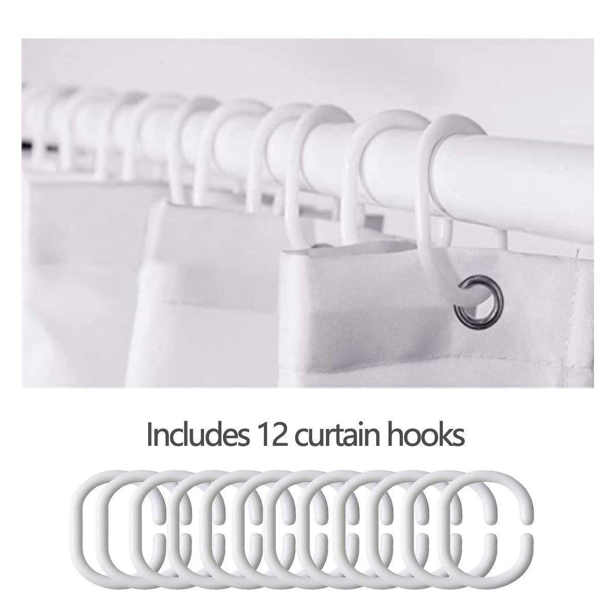 Feelyou Feelyou Girls Shower Curtain Glitter Pink Blue Bath Curtain for Boys Girls Glitter Bathroom Shower Curtain Set Rainbow Kids Bathroom Accessories 72\"x72\"