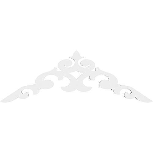 Ekena Millwork Ekena Millwork GPP036X006X100KEN Kendall Architectural Grade PVC Gable Pediments, 36\"W x 6\"H x 1\"P (4/12) Pitch