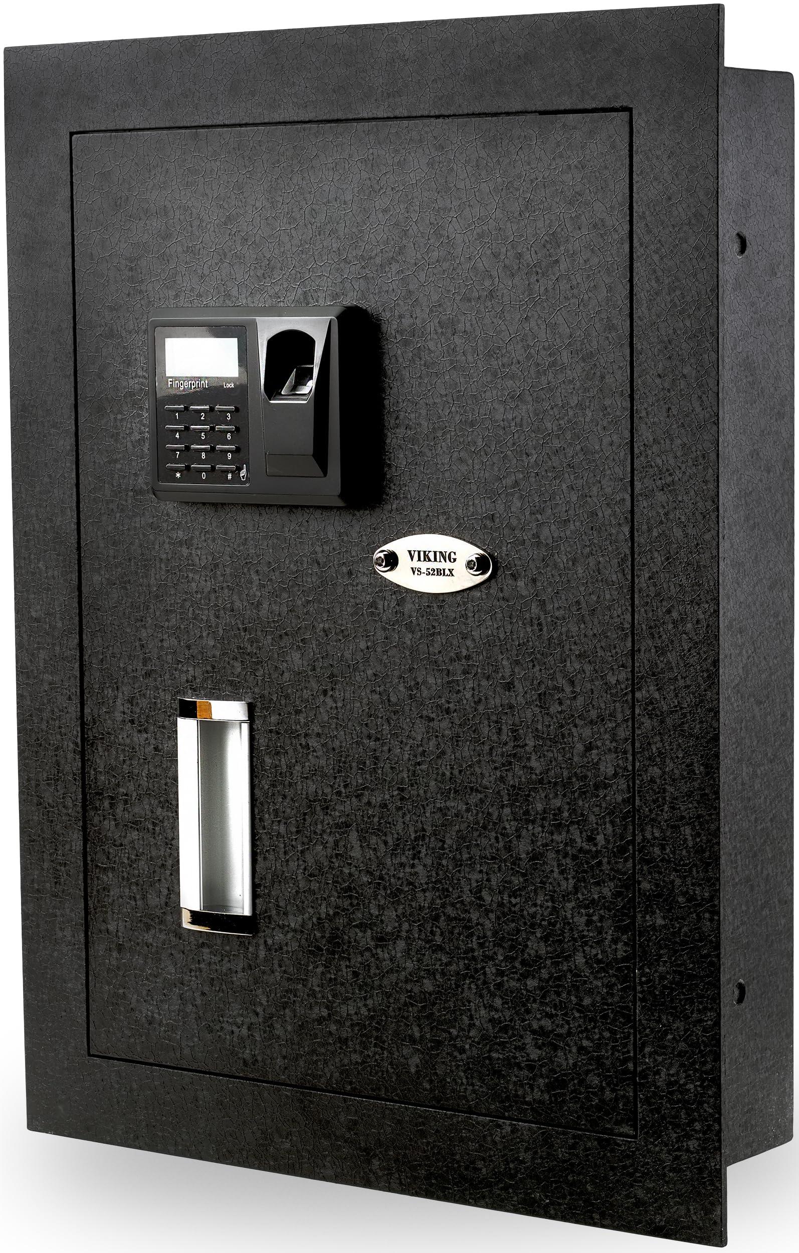 Viking Security Safe Viking Security Safe VS-52BLX Heavy Duty Hidden in Wall Safe Biometric Safe Fingerprint Safe