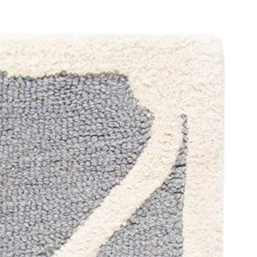 Safavieh SAFAVIEH Cambridge Collection 6\' Square Dark Grey/Ivory CAM710D Handmade Moroccan Premium Wool Area Rug