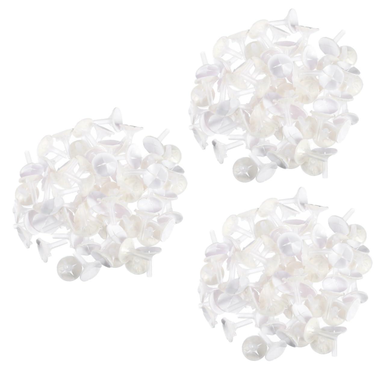 Operitacx Operitacx 300 Pcs Chocolate Torus Cake Pop Stand Cotton Candy Sticks Dessert Liners Mini Chocolate Wrapper Lids Holders Chocolate Molds Snacks Cake Pop Mold Candy Molds Graham White Plastic