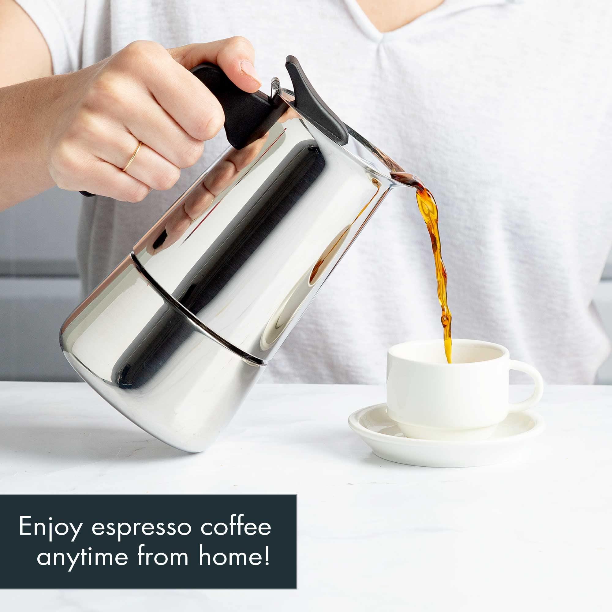 Primula Primula Premium Stainless Steel Stovetop Espresso and Coffee Maker, 6-Cup