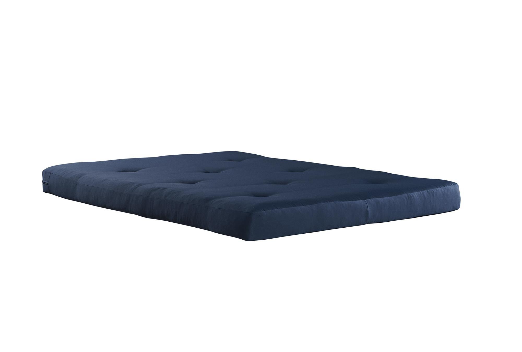 DHP DHP Carson 6 Inch Thermobonded High Density Polyester Fill Futon Mattress, Blue