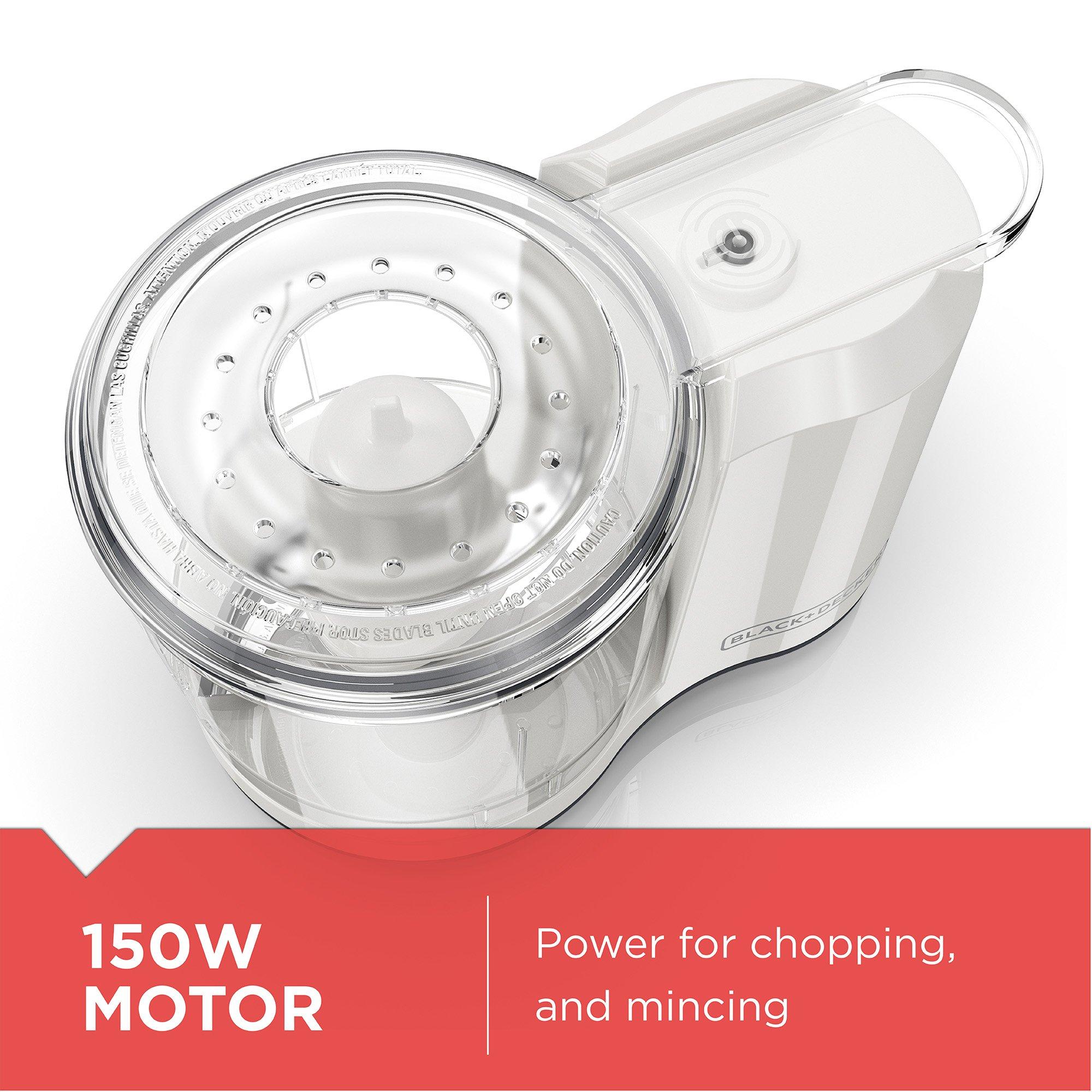 BLACK+DECKER BLACK+DECKER HC150W 1.5-Cup Electric Food Chopper, White, 1.5_cup