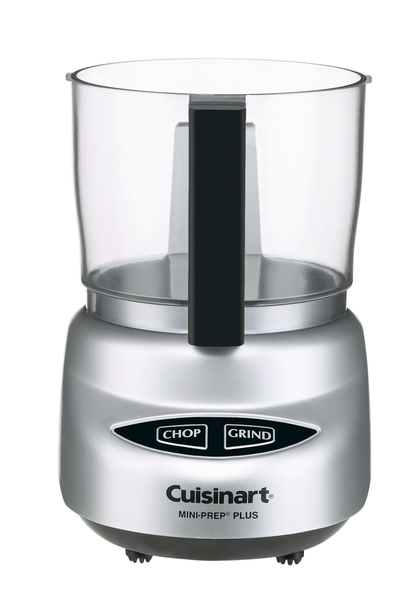 Cuisinart Cuisinart CRC-400 4 Cup Rice Cooker, Stainless Steel Exterior & Food Processor, Mini-Prep 3 Cup, 24 oz, Brushed Chrome and Nickel, DLC-2ABC