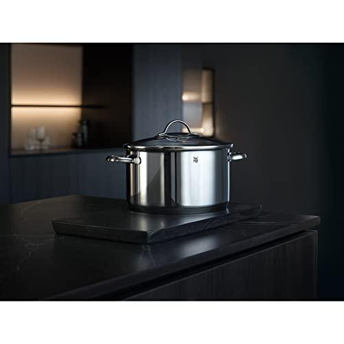WMF WMF Pot Ø 20 cm Approx. 2.5L Provence Plus Pouring Rim Glass Lid Cromargan Stainless Steel Polished Suitable for Induction Hobs Dishwasher-Safe