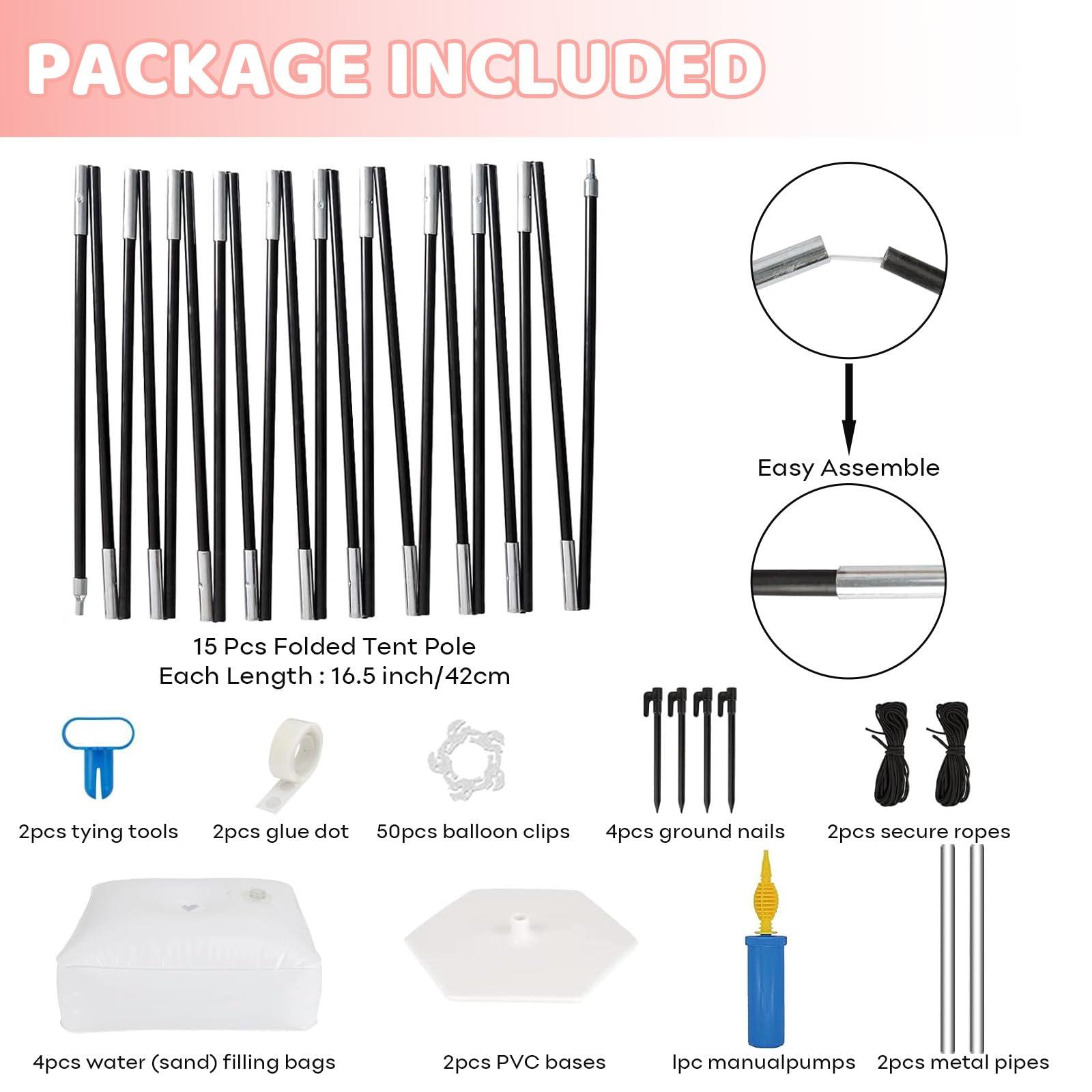 Paready Paready Black Balloon Arch Kit and 114PCS Orange Yellow Balloons Garland Arch Kit, 9FT Height and 10FT Width Adjustable with 4 Water Fillable Bag for Birthday Party Wedding Baby Shower Decor