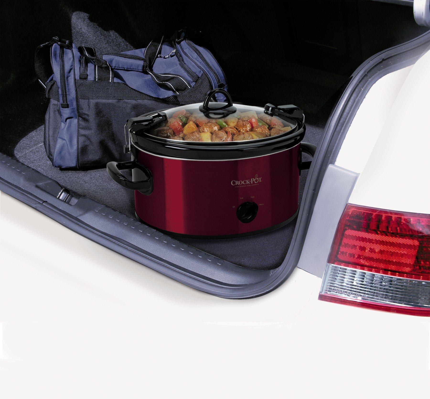 Crock-Pot Crock-Pot 6-Quart Cook & Carry Oval Manual Portable Slow Cooker, Red - SCCPVL600-R