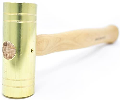 Grace USA Grace USA 32 Ounce Brass Hammer, Gunsmith Tools & Accessories, Gun Care, Woodworking, Machinist, Mechanic, Made in USA, (BH-32)
