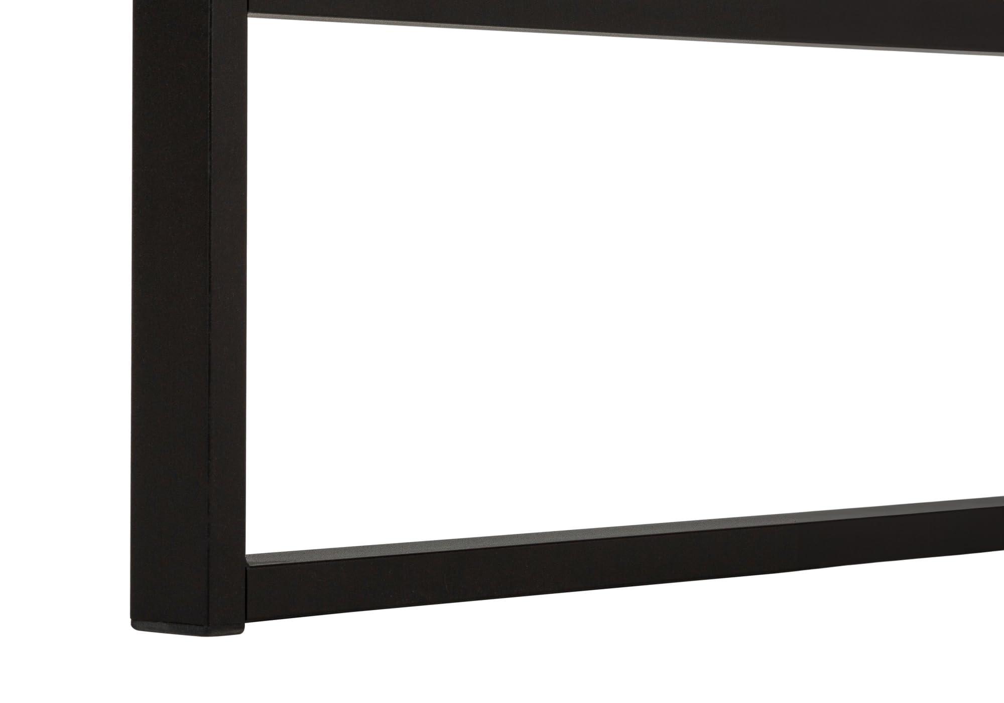 Monarch Specialties Monarch Specialties I 7655 Computer Desk, Home Office, Laptop, 48" L, Work, Metal, Laminate, Walnut, Black, Contemporary, Modern