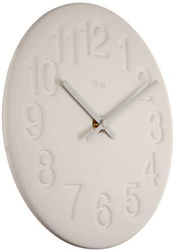 Lemnos () Remnos LC11-08 WH Lemnos Wall Clock, Analog Diatomaceous Earth Clock, White, Diameter 10.2 x Thickness 1.4 inches (256 x 36 mm)
