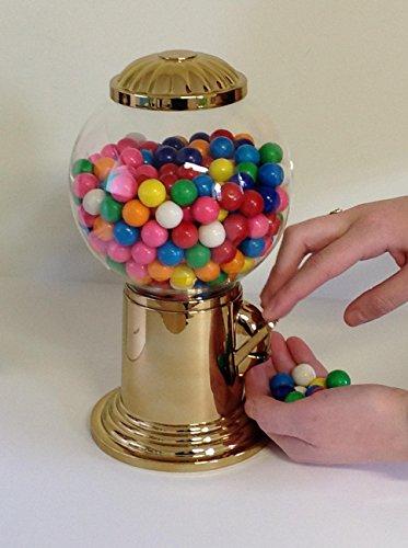 Godinger Godinger 9- Inch Refillable Globe Gumball Machine and Candy Dispenser Antique Style - Gold Color