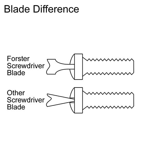 Forster Products Forster Products 8-Piece Gunsmith Screwdriver Set, Hollow Ground Tips with Square Faces, Single Piece Construction, with a Durable Storage Pouch