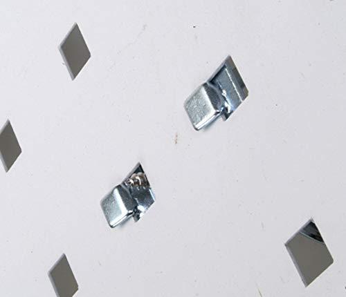 Triton Triton Products LB18-CK 2 LocBoard Square Hole Pegboards 18-Inch W by 36-Inch H by 9/16-Inch D Steel with 30 pc, LocHook Assortment and Hanging Bin System