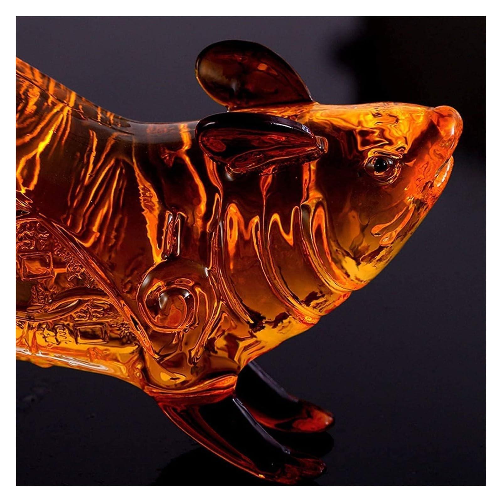OXOAMP Unique Decanter Mouse Shape Decanter Zodiac Animal Wine Decanter For Vodka Bourbon Brandy Liquor Dispenser Glass Decanter