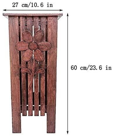 Katzowen Katzowen Umbrella Storage Rack Umbrella Stands Rack Rectangular Wood Umbrella Stand, Dark Brown Umbrella Rack, Used for Organizing Umbrellas, for Entryway Home Office Hotel