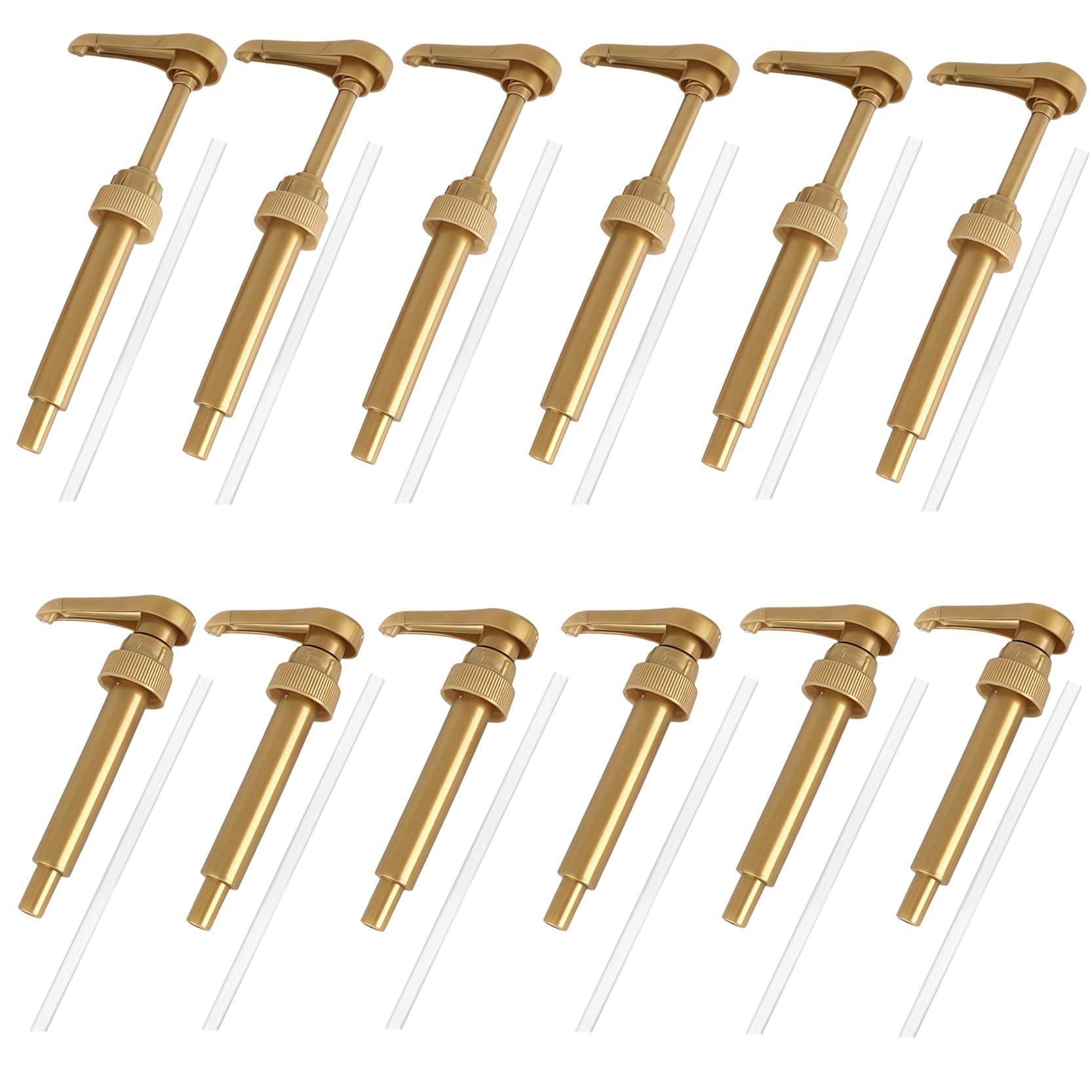 AOSWTLIF AOSWTLIF 12PCS Syrup Pump Suitable for 750ml BottlesCoffee Syrup Dispenser PumpFlavor Syrup Pump (12)