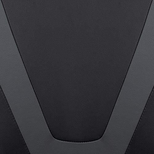 Flash Furniture Flash Furniture X20 Gaming Chair Racing Office Ergonomic Computer PC Adjustable Swivel Chair with Fully Reclining Back in Gray LeatherSoft