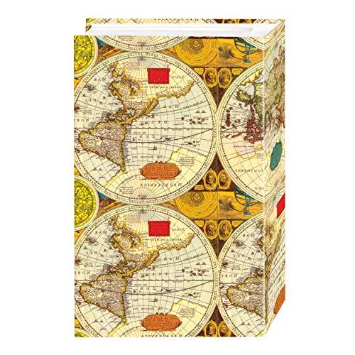 Pioneer Photo Albums 3-Ring Photo Album 504 Pockets Hold 4x6 Photos, Ancient World Map Design