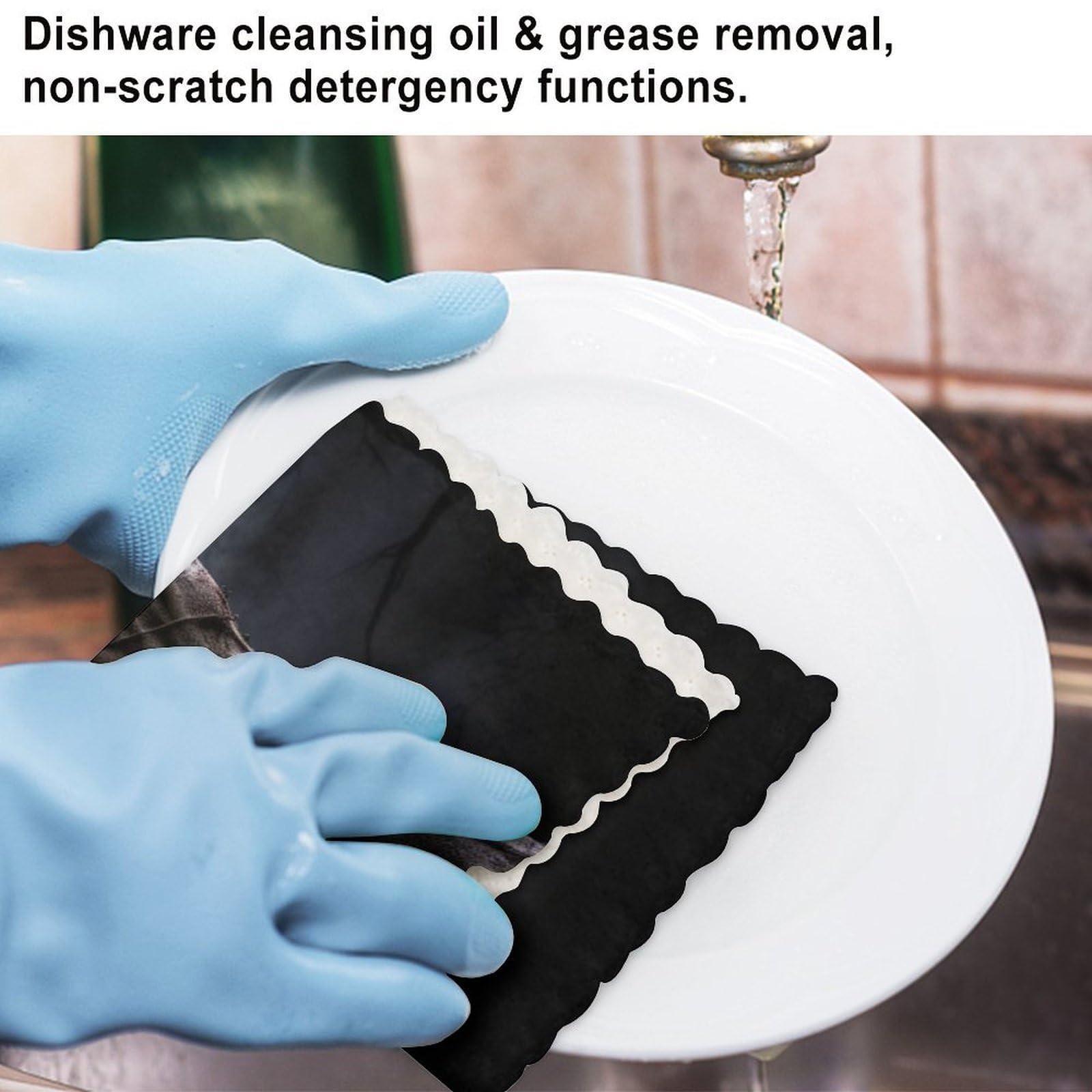 BTCOWZRV BTCOWZRV Reusable Dishcloth Absorbent Washable Cleaning Cloth Zombie Hand Dark Halloween Dish Towel Non-Scratch Dish Rag for Kitchen Cleaning Washing Or Drying Dishes 11.8x11.8 in