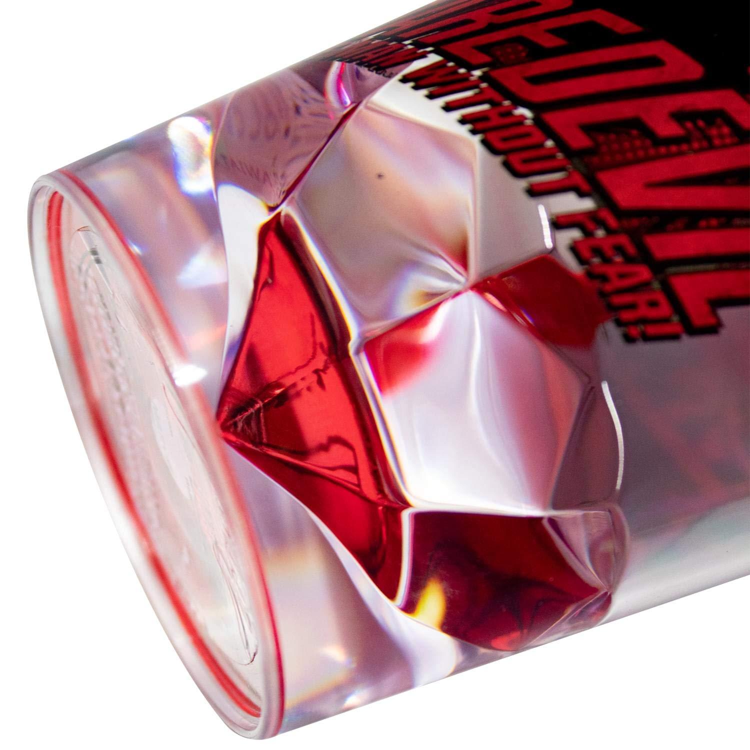 JUST FUNKY JUST FUNKY OFFICIAL Daredevil Reusable Tumbler With Straw | Feat. Dardevil\'s Hero Pose | Holds Up To 18-Ounces Of Your Favorite Beverage