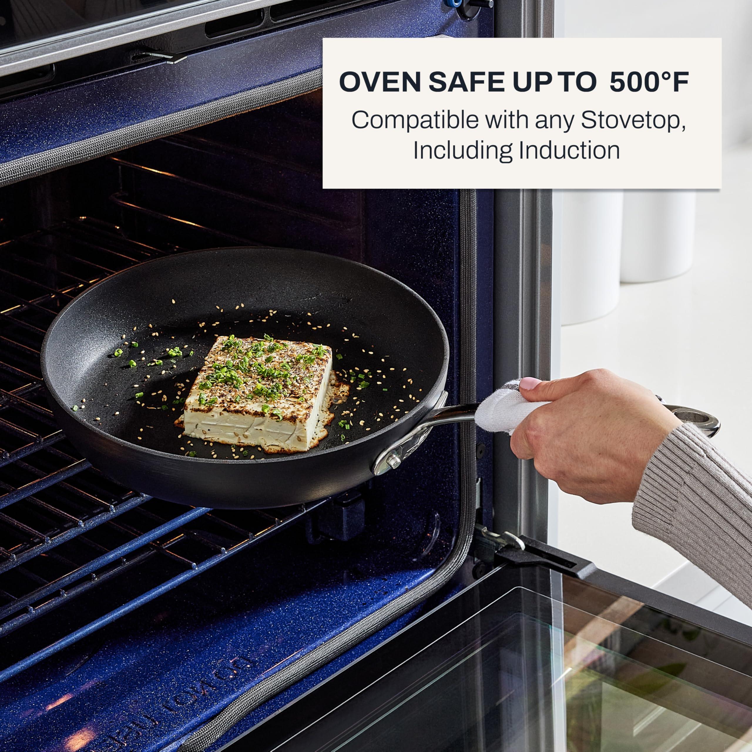 All-Clad All-Clad HA1 Hard Anodized Non Stick Fry Pan Set 2 Piece, 8, 10 Inch, Induction, Oven Broiler Safe 500F, Pots and Pans Set, Kitchen Frying Pans, Skillets, Premium Cookware, Home, Dishwasher Safe Black