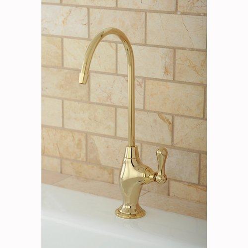 Kingston Brass Kingston Brass Gourmetier KS3192AL Restoration Single Handle Water Filtration Faucet, Polished Brass, 10.81 x 4.63 x 1.75