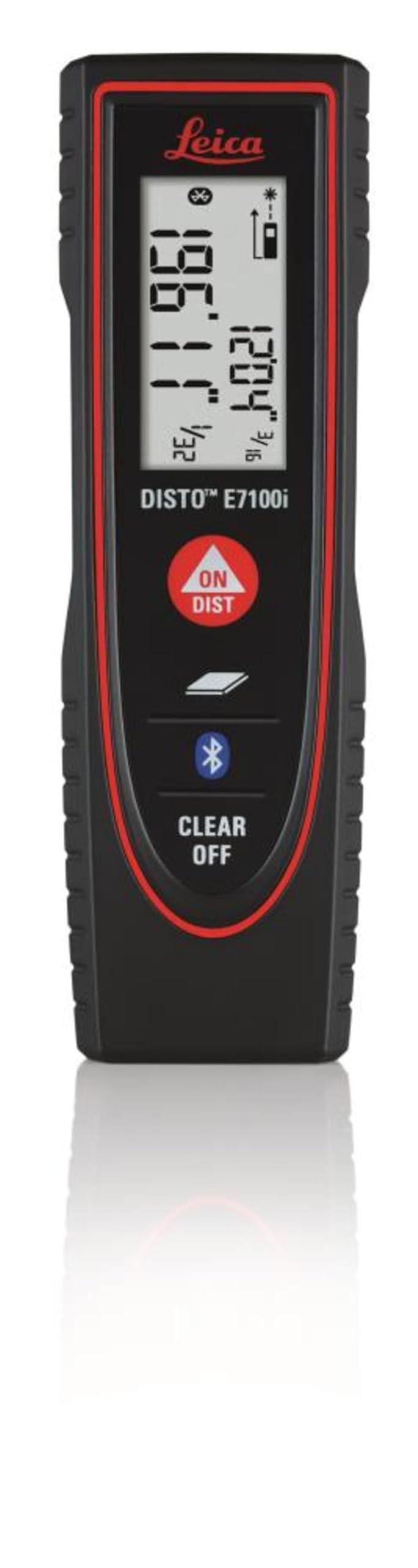 Leica Leica DISTO E7100i 200ft Laser Distance Measure with Bluetooth, Black/Red