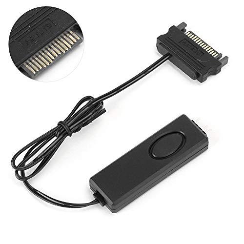 soikoi Mini 3Pin ARGB Connector RF Remote Control Fan Light Controller LED Remote Control RGB Light Strip Remote Controller PC Accessories 5V Symphony ARGB SATAPin (Black)