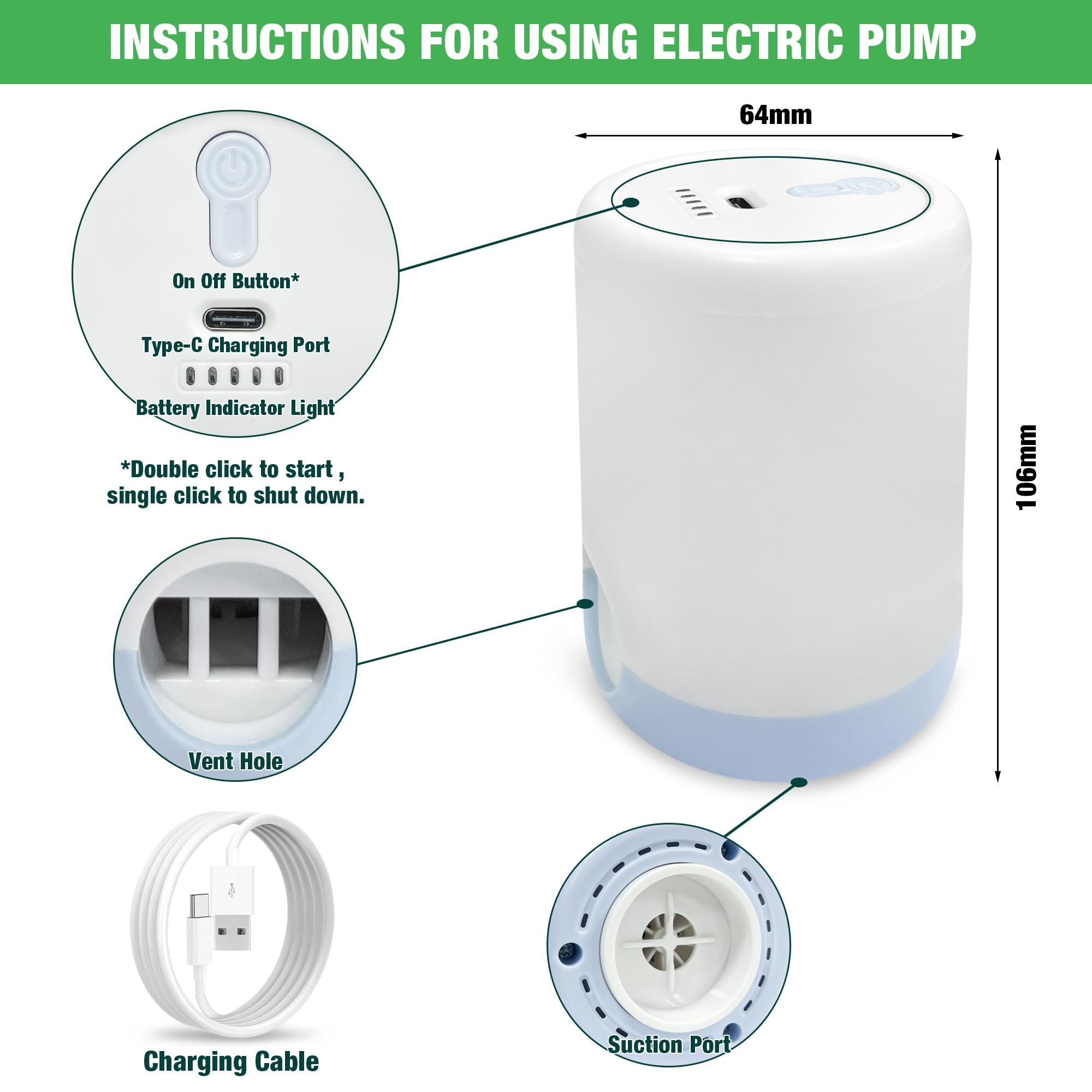 HIBAG HIBAG Vacuum Storage Bags with Electric Pump, 30 Pack Vacuum Seal Space Saver Bag for Clothes, Clothing, Pillows, Blanket Bedding Comforters