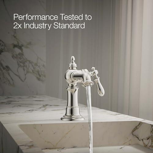 Kohler Kohler K-72762-9M-SN Artifacts Single Handle Bathroom Sink Faucet, 1.2 GPM, Vibrant Polished Nickel