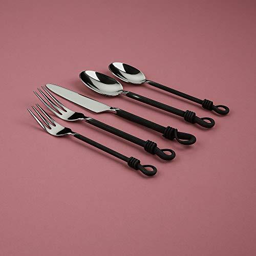 Gourmet Settings Gourmet Settings Twist and Shout 20-Piece Stainless Steel Flatware Set, Service for 4