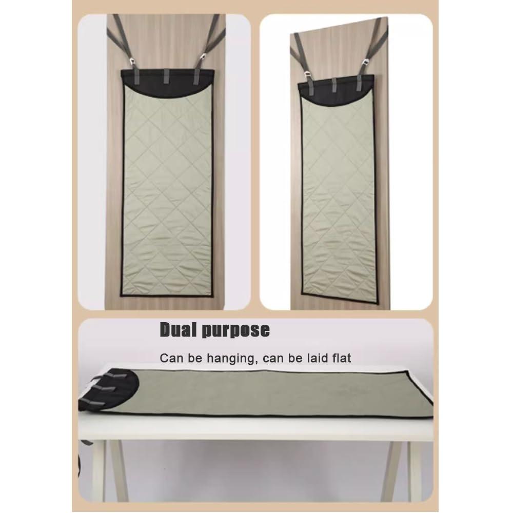 BERWDUXA BERWDUXA Over The Door Steamboard Press Pad, Vertical Hanging Clothes Ironing Board, for Handheld Steamer, Foldable Heat Resistant Clothing Care Steam Pad, with Glove(Pad)