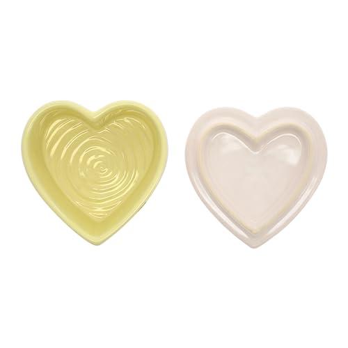 Pavilion Gift Company Pavilion Gift Company - You Are Amazing Ceramic Heart-Shaped Keepsake Box, Friend Gift, Best Friend Gift, Jewelry Keepsake Decorative Box, Jewelry Box For Mom, Daughter, Sister, Friend, 2 Count, Cream