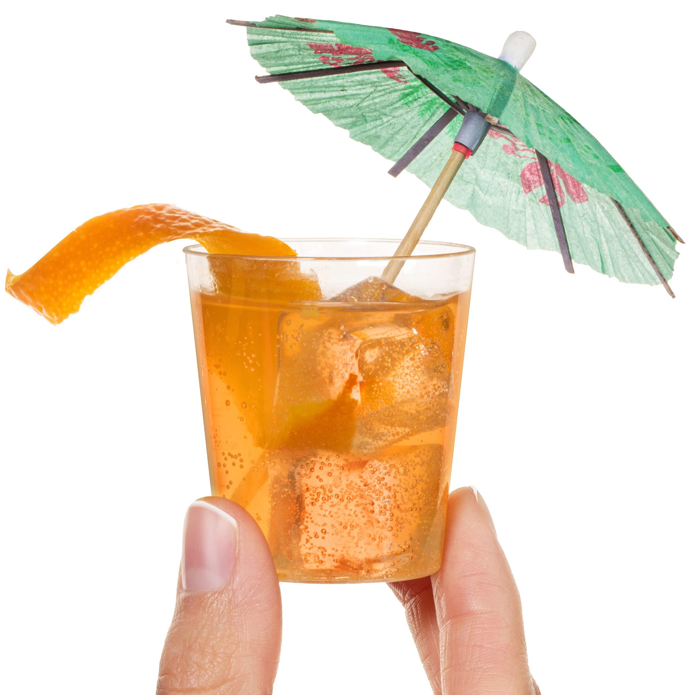 LSR LORESO LSR LORESO Mini Plastic Shot Cups 480 pcs 2 Oz - Round Clear Hard Plastic Shooter Dessert Cup for Serving Drink, Dessert, Sampling & Tasting Reusable 480CT