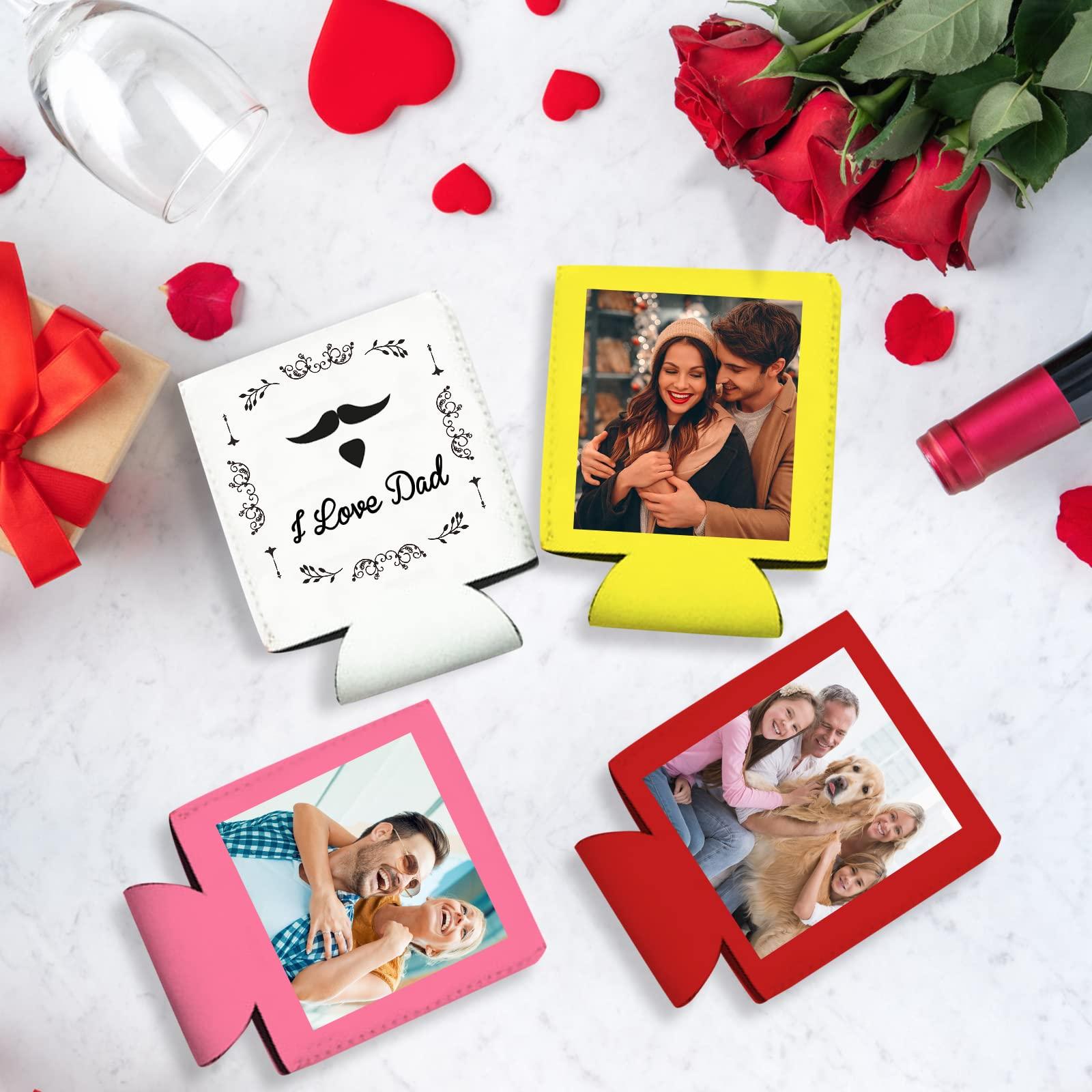 Westpearl Custom Can Sleeve Beer Coolers 50pcs Bulk Personalized Can Cooler With Photo Logo Customized Insulated Beverage Bottle Holder for Party Weddings Fishing Picnics