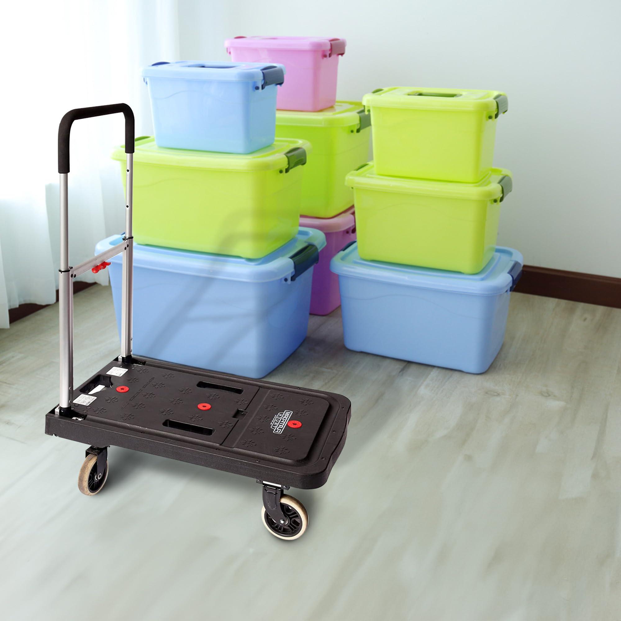 Magna Cart Magna Cart Foldable Dolly Cart, Platform Hand Truck with Wheels, 300 Lbs