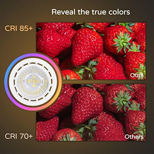 Torkase Torkase 10 Pack MR16 LED Bulbs, 5W 12V, GU5.3 Bi-Pin Base, 40 Degree Spot Light, 50-Watt Equivalent, 500-Lumen, Non-Dimmable, 3000K Warm White Landscape Track Lighting